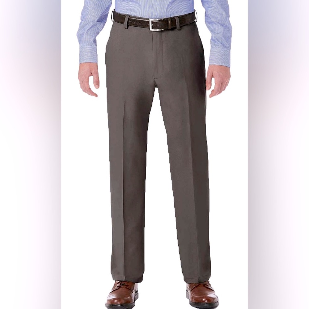 Haggar H26 Pants Men’s Premium Straight Fit Dress Trousers Gray 32x32 NWOT